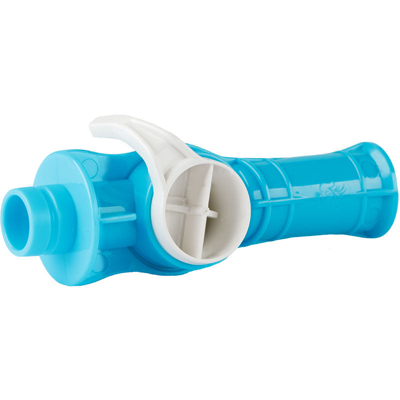 HVE-Assy-short-valve-medium-barb-blue